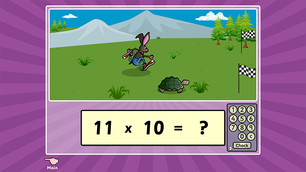 The Hare and Tortoise - Times Tables