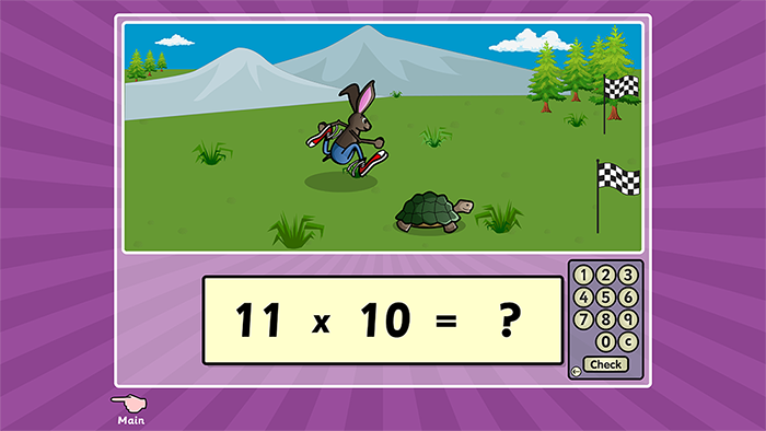 The Hare and Tortoise - Times Tables